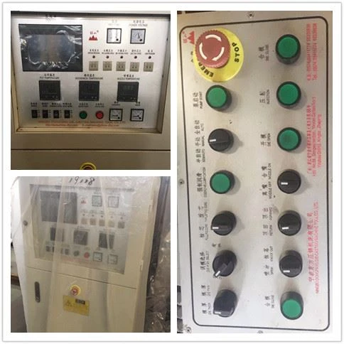 PLC and control button 